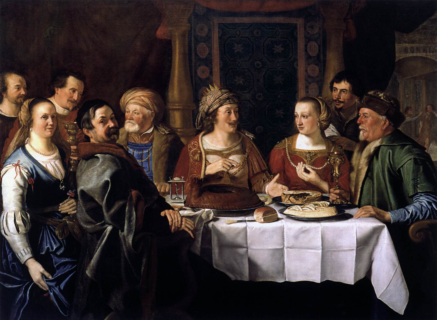 Wedding Dinner, Jacob Gerritsz van Hasselt, 1636