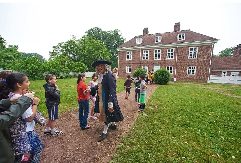 Penn-Greets-Students-PA-Day-2018 Pennsbury Manor | Charter Day Open House