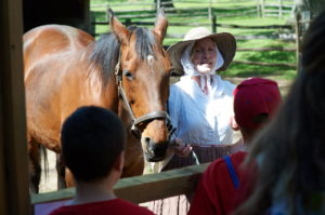 Pennsbury Manor|Students and site Animals at William Penn Day