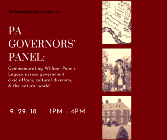 Pennsbury Manor | PA Governors' Panel & Lunch