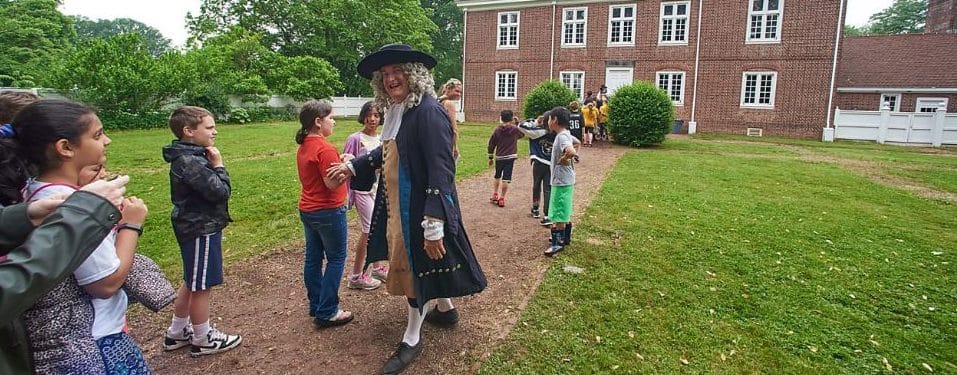 William Penn Greets Students
