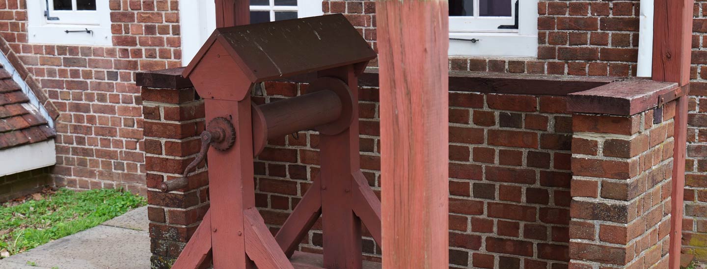 the well at Pennsbury Manor